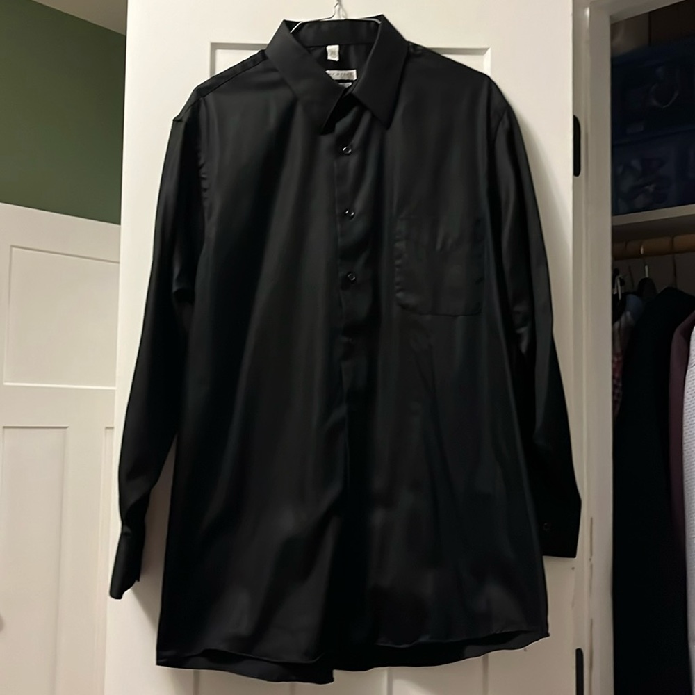 Geoffrey Beene Black Dress Shirt